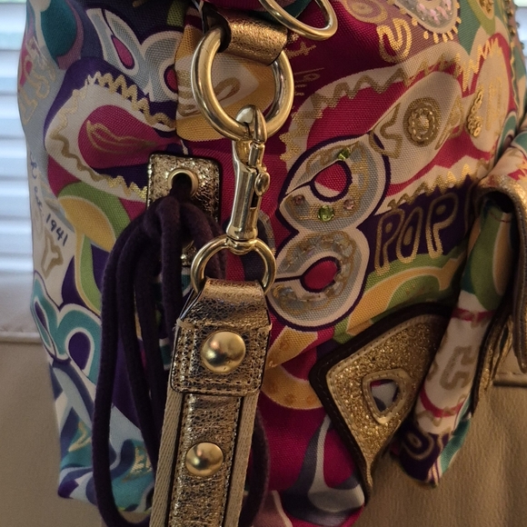 EUC-Coach LIMITED Edition POPPY Women's Tote Bag - Picture 5 of 16